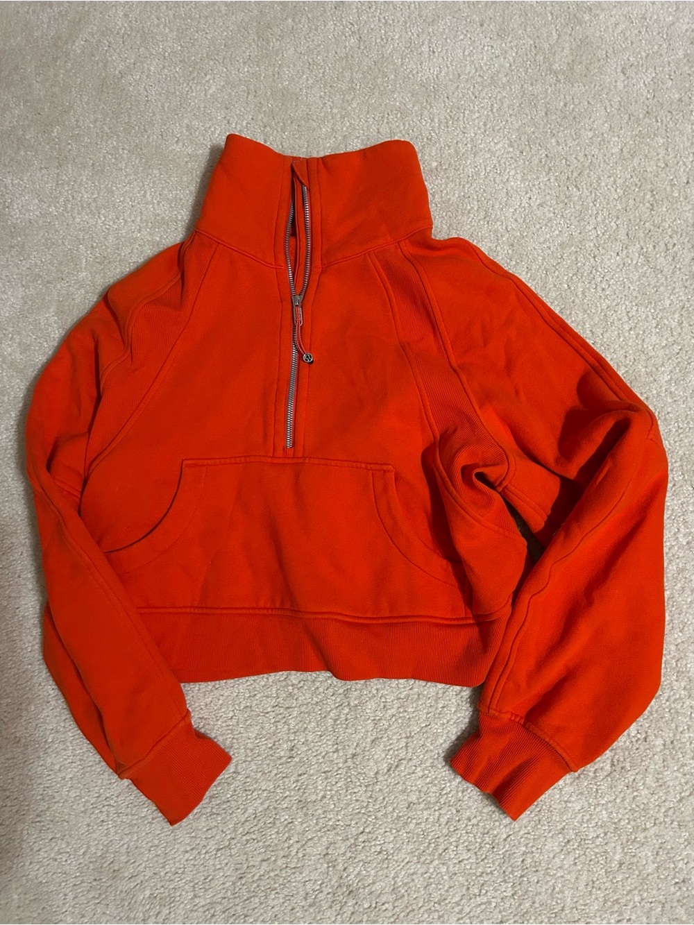 Lululemon Orange Scuba Sweatshirt